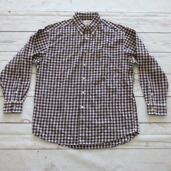 J. Crew Multi Color Plaids Checks Button Down Long Sleeve Flannel Shirt - Size M - Picture 1 of 6